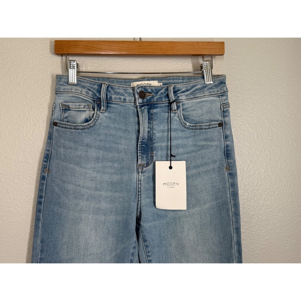 Women's Light Blue Flare Jeans - Picture 5 of 14